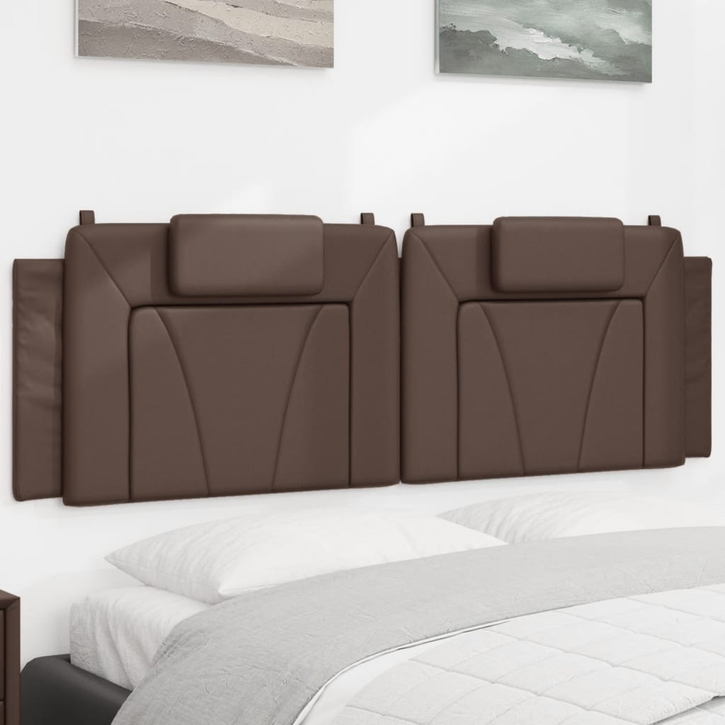 Hoofdbordkussen "Viana" 160 cm kunstleer bruin is nu te koop bij PeponiXL, paradijselijk wonen!