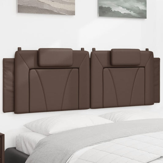 Hoofdbordkussen "Viana" 160 cm kunstleer bruin is nu te koop bij PeponiXL, paradijselijk wonen!