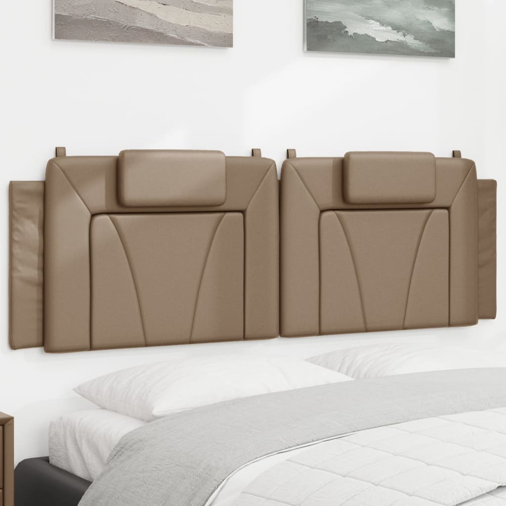 Hoofdbordkussen "Viana" 160 cm kunstleer cappuccinokleurig is nu te koop bij PeponiXL, paradijselijk wonen!