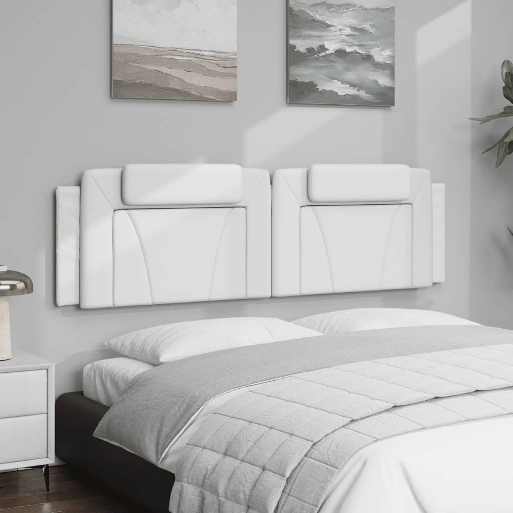 Hoofdbordkussen "Viana" 180 cm kunstleer wit is nu te koop bij PeponiXL, paradijselijk wonen!