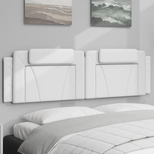 Hoofdbordkussen "Viana" 180 cm kunstleer wit is nu te koop bij PeponiXL, paradijselijk wonen!
