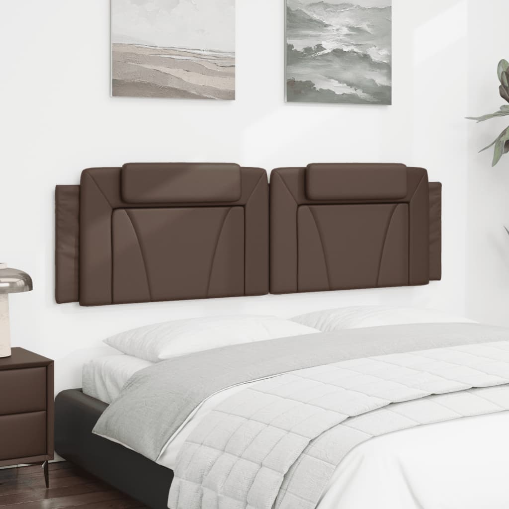 Hoofdbordkussen "Viana" 180 cm kunstleer bruin is nu te koop bij PeponiXL, paradijselijk wonen!