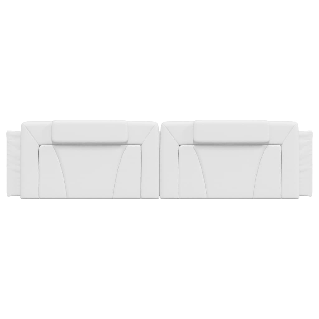 Hoofdbordkussen "Viana" 200 cm kunstleer wit is nu te koop bij PeponiXL, paradijselijk wonen!