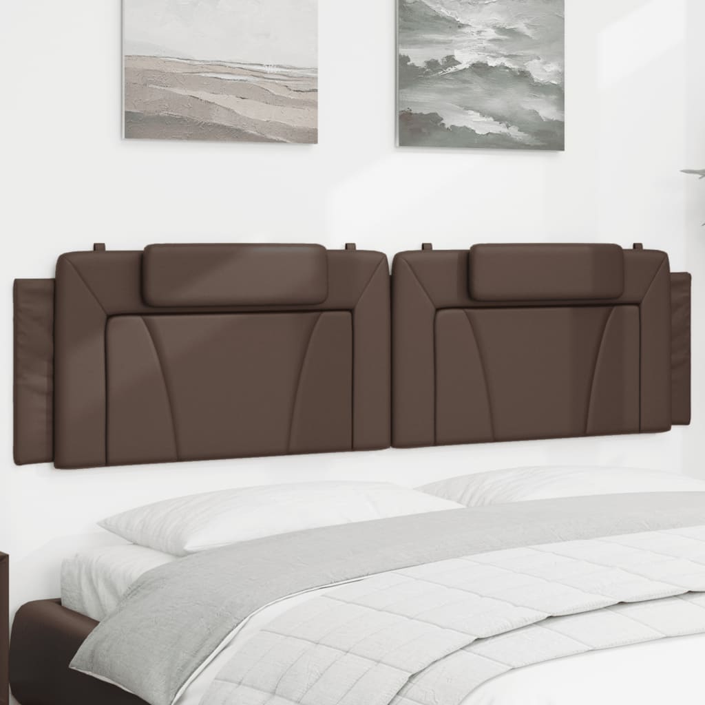 Hoofdbordkussen "Viana" 200 cm kunstleer bruin is nu te koop bij PeponiXL, paradijselijk wonen!