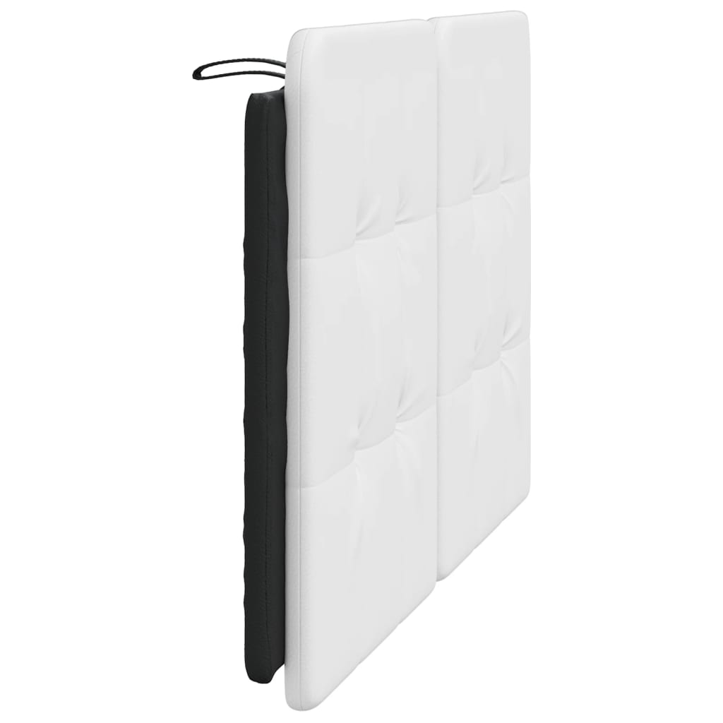 Hoofdbordkussen "Zadar" 120 cm kunstleer wit en zwart is nu te koop bij PeponiXL, paradijselijk wonen!
