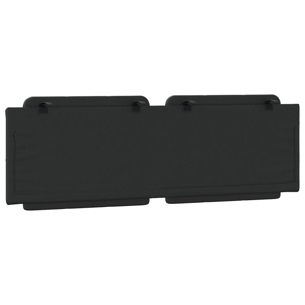 Hoofdbordkussen "Zadar" 152 cm kunstleer zwart is nu te koop bij PeponiXL, paradijselijk wonen!