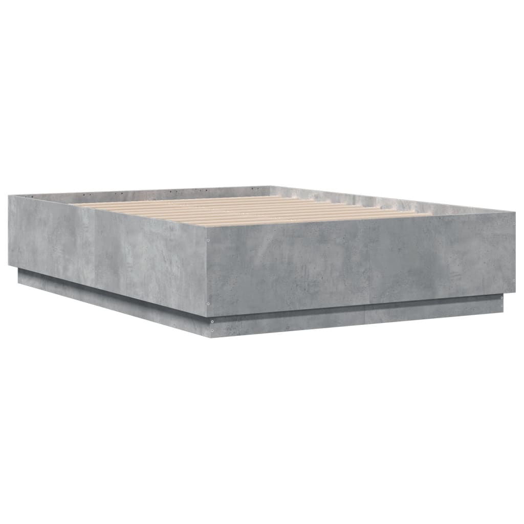 Bedframe bewerkt hout betongrijs 120x190 cm is nu te koop bij PeponiXL, paradijselijk wonen!