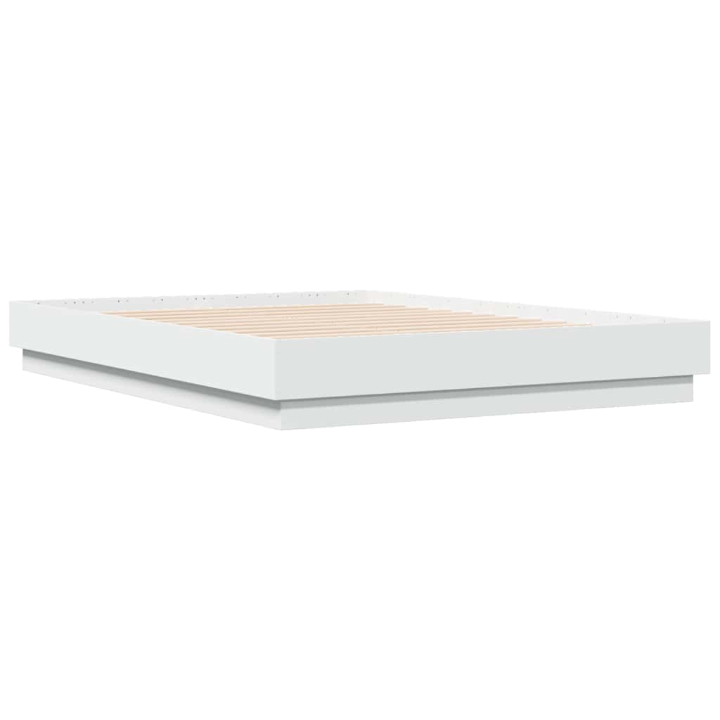 Bedframe bewerkt hout wit 120x190 cm is nu te koop bij PeponiXL, paradijselijk wonen!