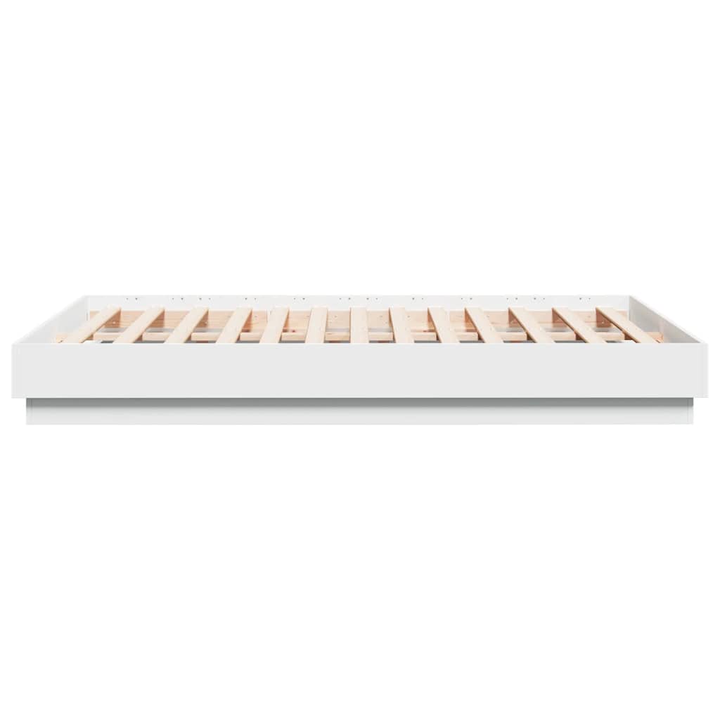 Bedframe bewerkt hout wit 120x190 cm is nu te koop bij PeponiXL, paradijselijk wonen!