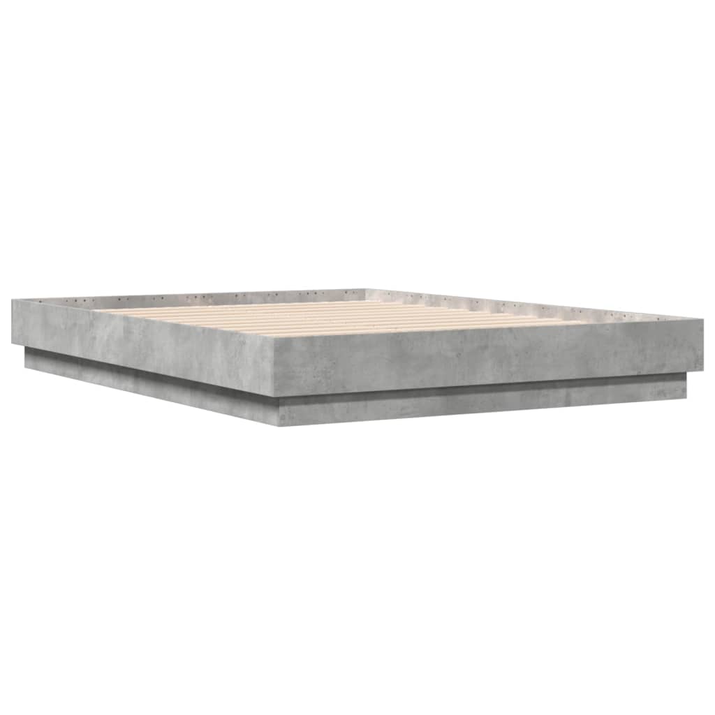 Bedframe bewerkt hout betongrijs 120x190 cm is nu te koop bij PeponiXL, paradijselijk wonen!