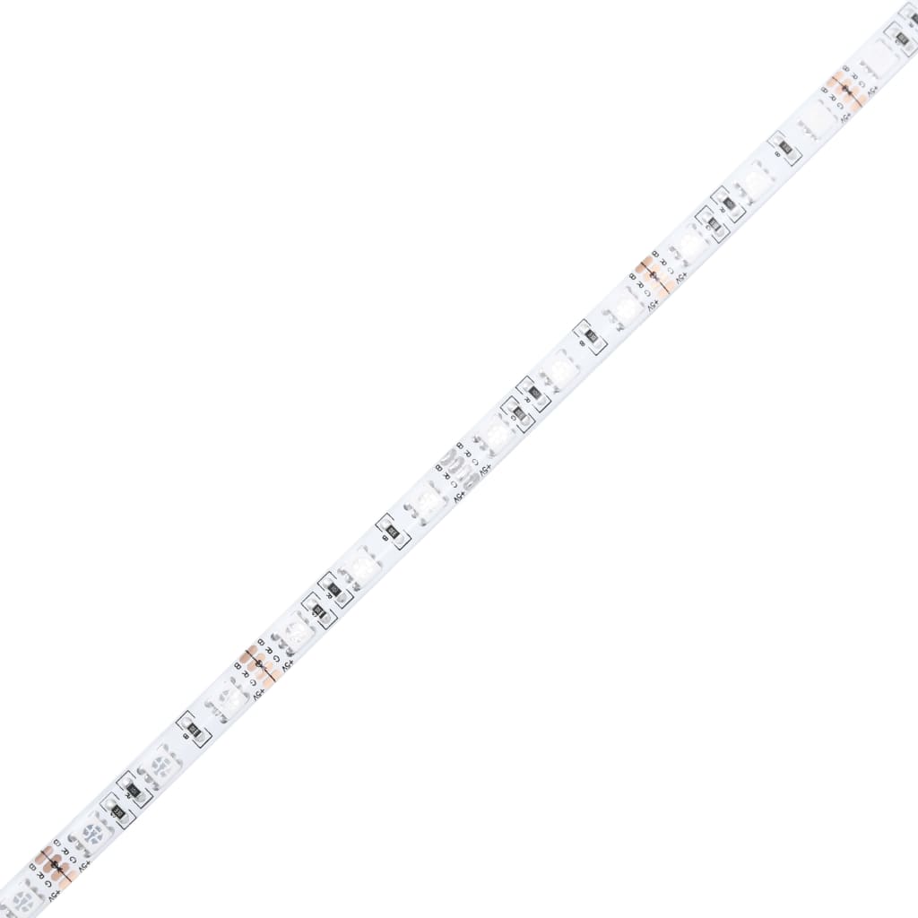 Bedframe met hoofdeinde en LED-verlichting wit 200x200 cm is nu te koop bij PeponiXL, paradijselijk wonen!