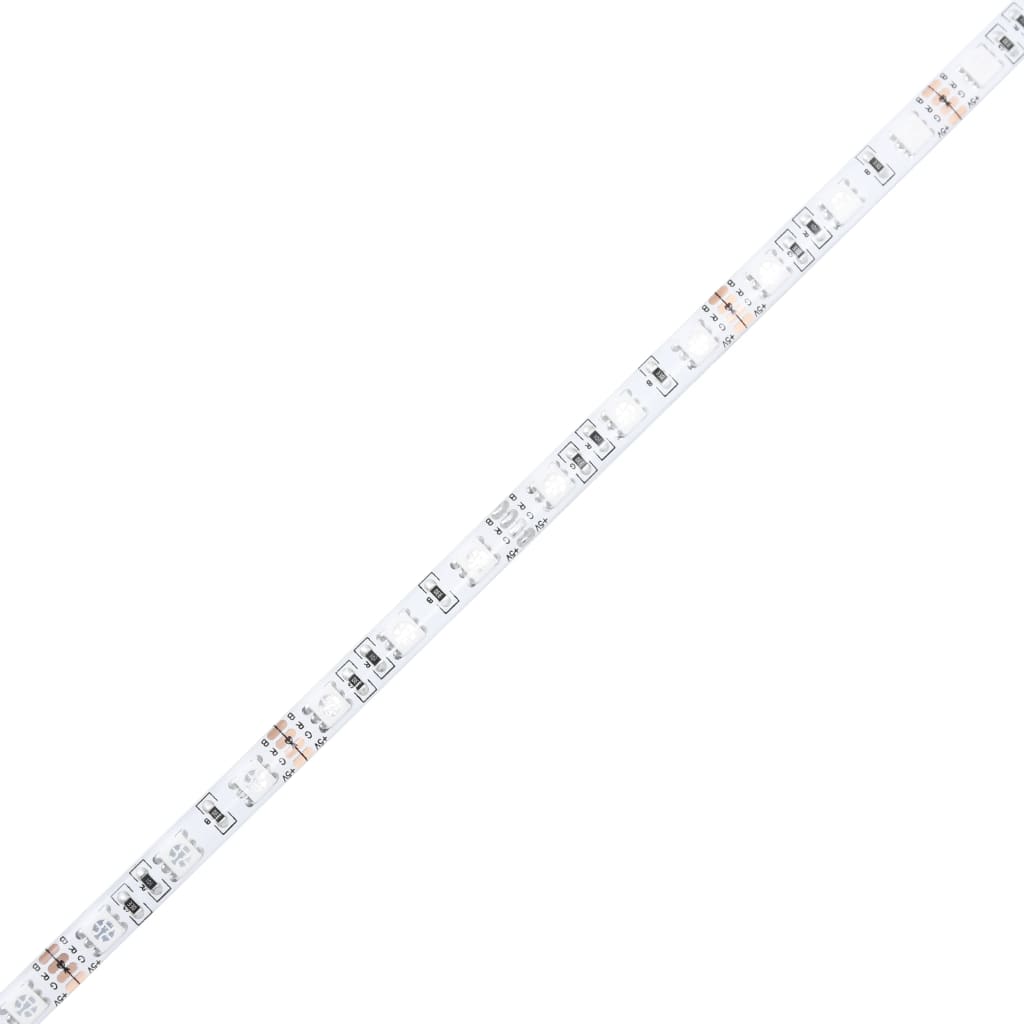 Bedframe met hoofdbord en LED gerookt eikenkleur 120x200 cm is nu te koop bij PeponiXL, paradijselijk wonen!
