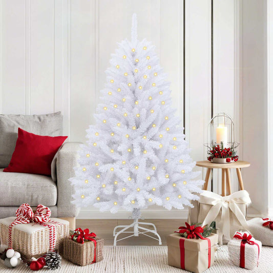 Kunstkerstboom met 150 LED Wit 150 cm PVC en Metaal is nu te koop bij PeponiXL, paradijselijk wonen!