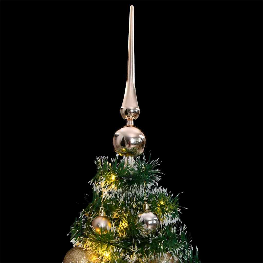 Kunstkerstboom met 150 LED's kerstballen en sneeuw 120 cm is nu te koop bij PeponiXL, paradijselijk wonen!