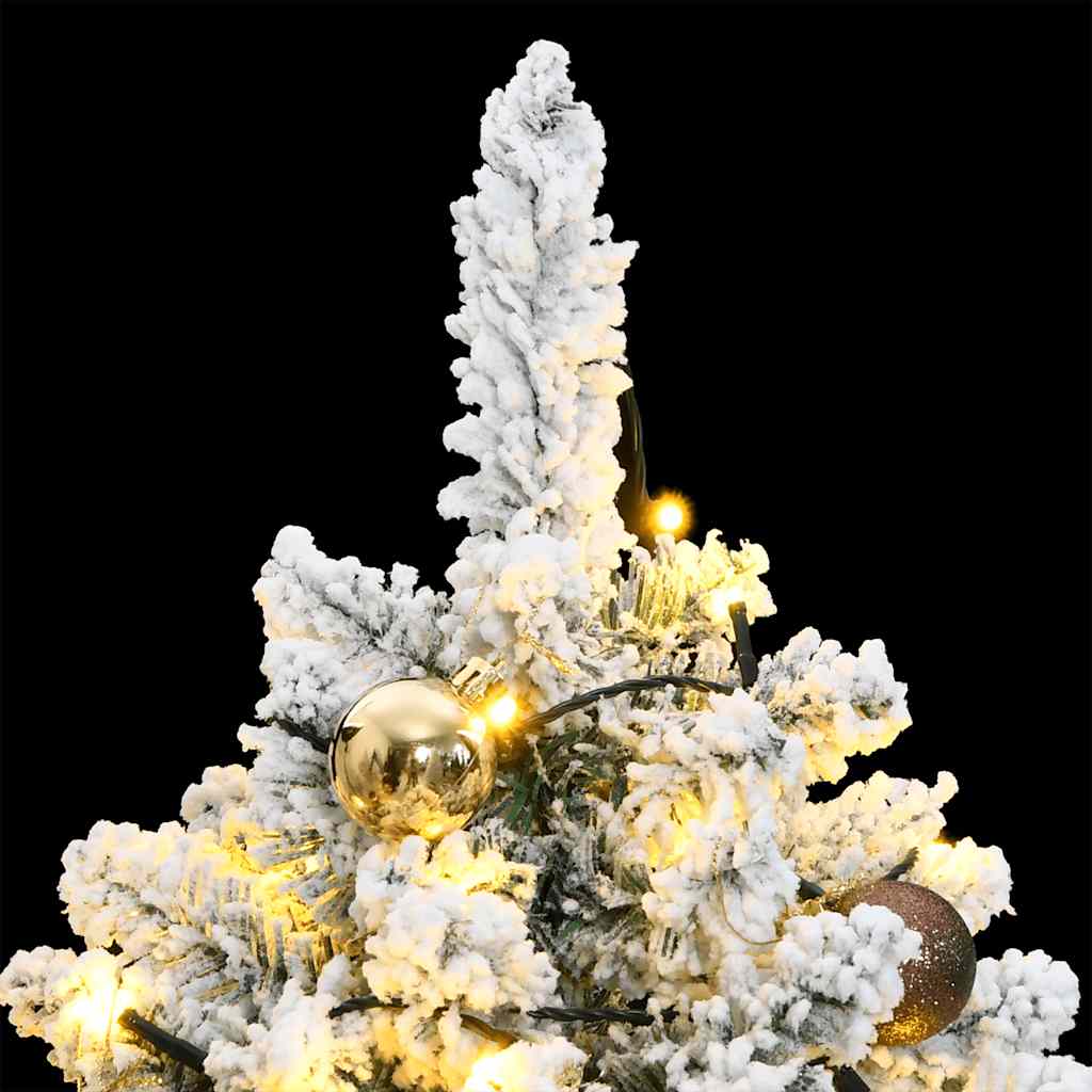 Kunstkerstboom met scharnieren 150 LED en kerstballen 120 cm is nu te koop bij PeponiXL, paradijselijk wonen!