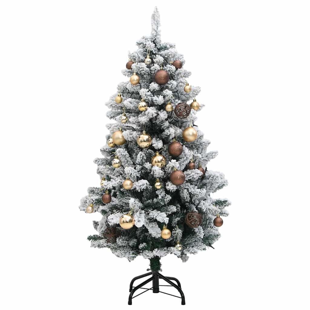 Kunstkerstboom met scharnieren 150 LED en kerstballen 120 cm is nu te koop bij PeponiXL, paradijselijk wonen!