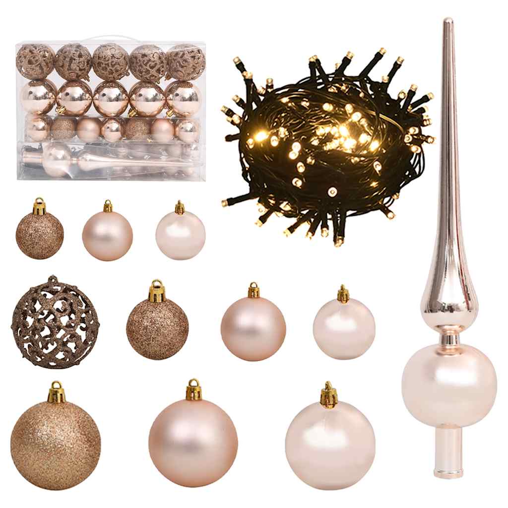 Kunstkerstboom met 150 LED's kerstballen en sneeuw 120 cm is nu te koop bij PeponiXL, paradijselijk wonen!