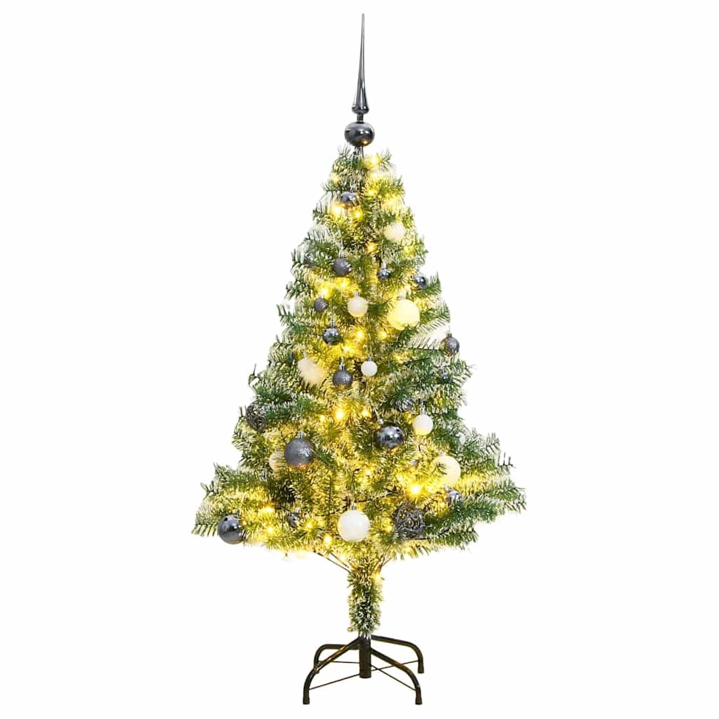 Kunstkerstboom met 150 LED's kerstballen en sneeuw 120 cm is nu te koop bij PeponiXL, paradijselijk wonen!