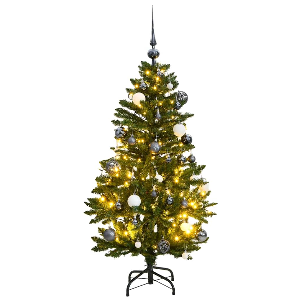 Kunstkerstboom met scharnieren 150 LED en kerstballen 120 cm is nu te koop bij PeponiXL, paradijselijk wonen!