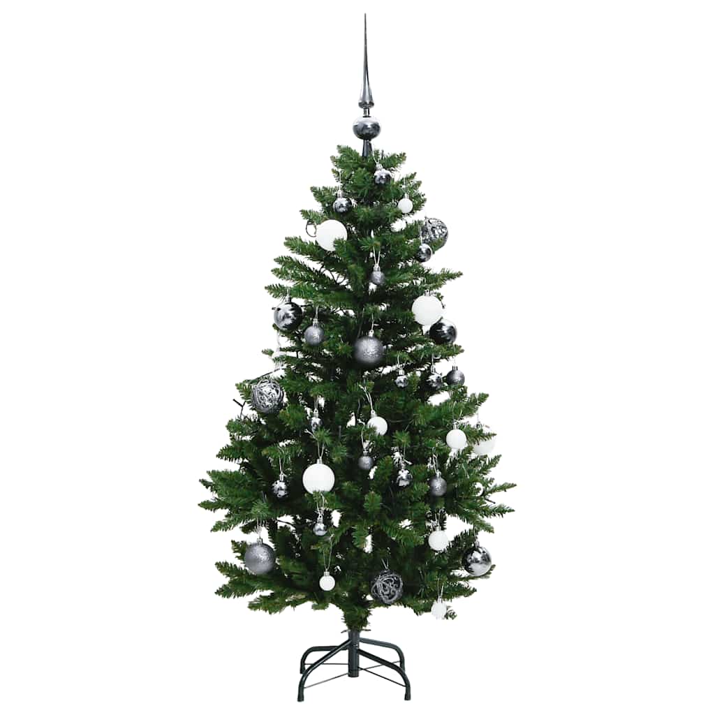 Kunstkerstboom met scharnieren 150 LED en kerstballen 120 cm is nu te koop bij PeponiXL, paradijselijk wonen!