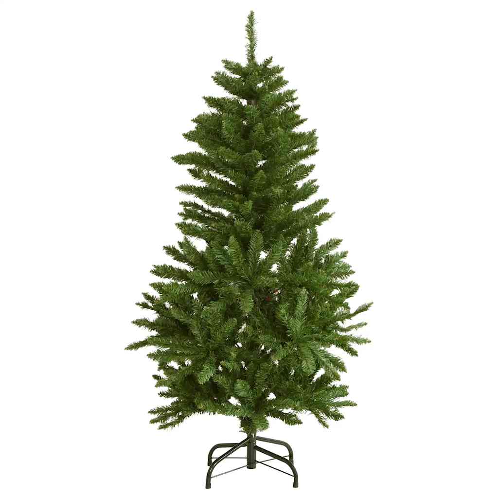 Kunstkerstboom met scharnieren 150 LED's en kerstballen 150 cm is nu te koop bij PeponiXL, paradijselijk wonen!