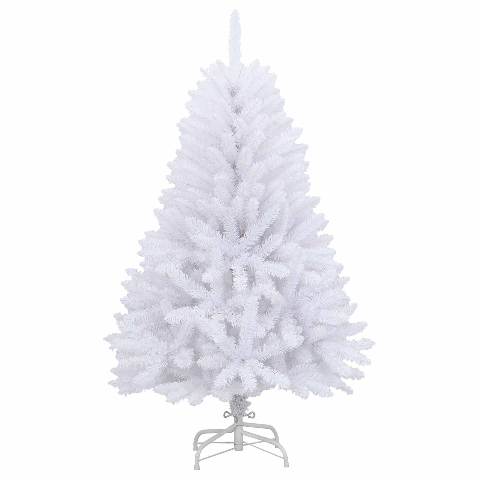 Kunstkerstboom Wit 68 x 68 x 120 cm PVC en Metaal is nu te koop bij PeponiXL, paradijselijk wonen!