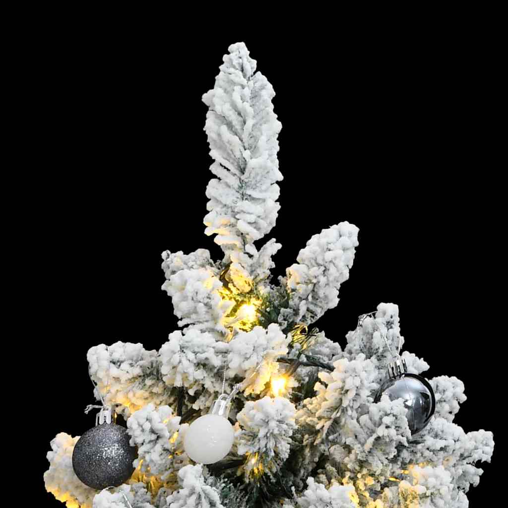 Kunstkerstboom met scharnieren 150 LED's en kerstballen 150 cm is nu te koop bij PeponiXL, paradijselijk wonen!