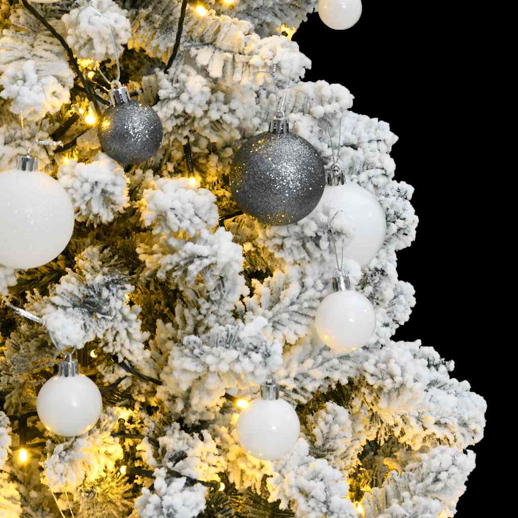 Kunstkerstboom met scharnieren 150 LED's en kerstballen 150 cm is nu te koop bij PeponiXL, paradijselijk wonen!