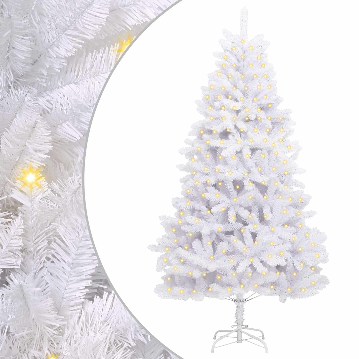Kunstkerstboom met 300 LED Wit 180 cm PVC en Metaal is nu te koop bij PeponiXL, paradijselijk wonen!
