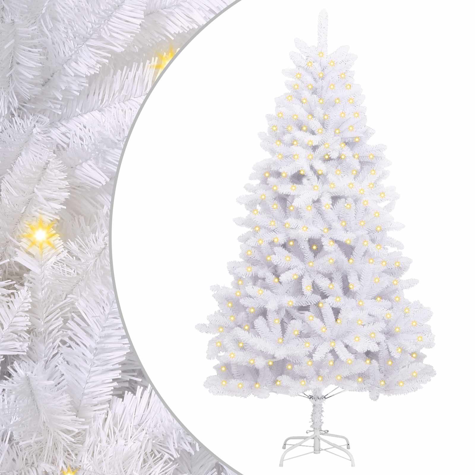 Kunstkerstboom met 300 LED Wit 180 cm PVC en Metaal is nu te koop bij PeponiXL, paradijselijk wonen!