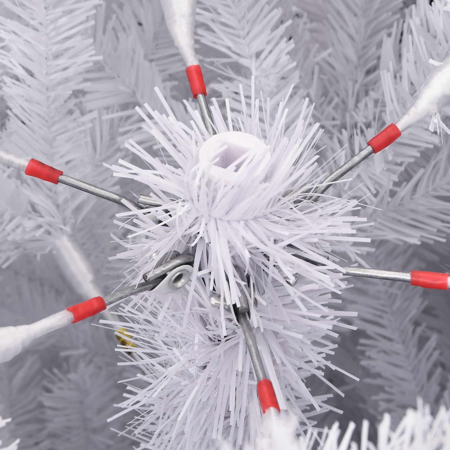 Kunstkerstboom met 300 LED Wit 210 cm PVC en Metaal is nu te koop bij PeponiXL, paradijselijk wonen!