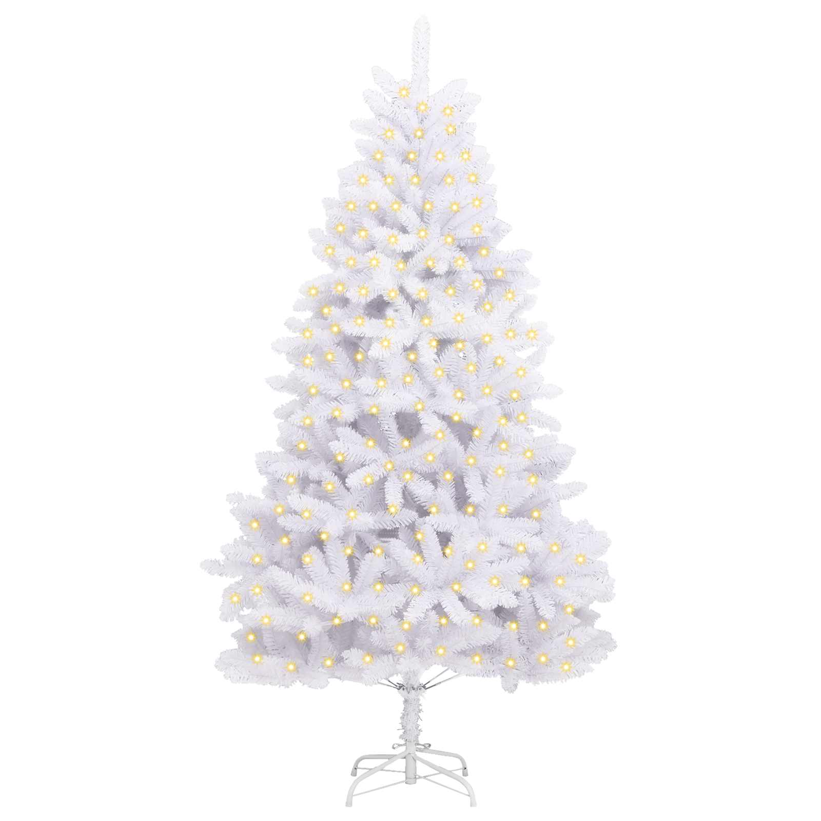 Kunstkerstboom met 300 LED Wit 210 cm PVC en Metaal is nu te koop bij PeponiXL, paradijselijk wonen!
