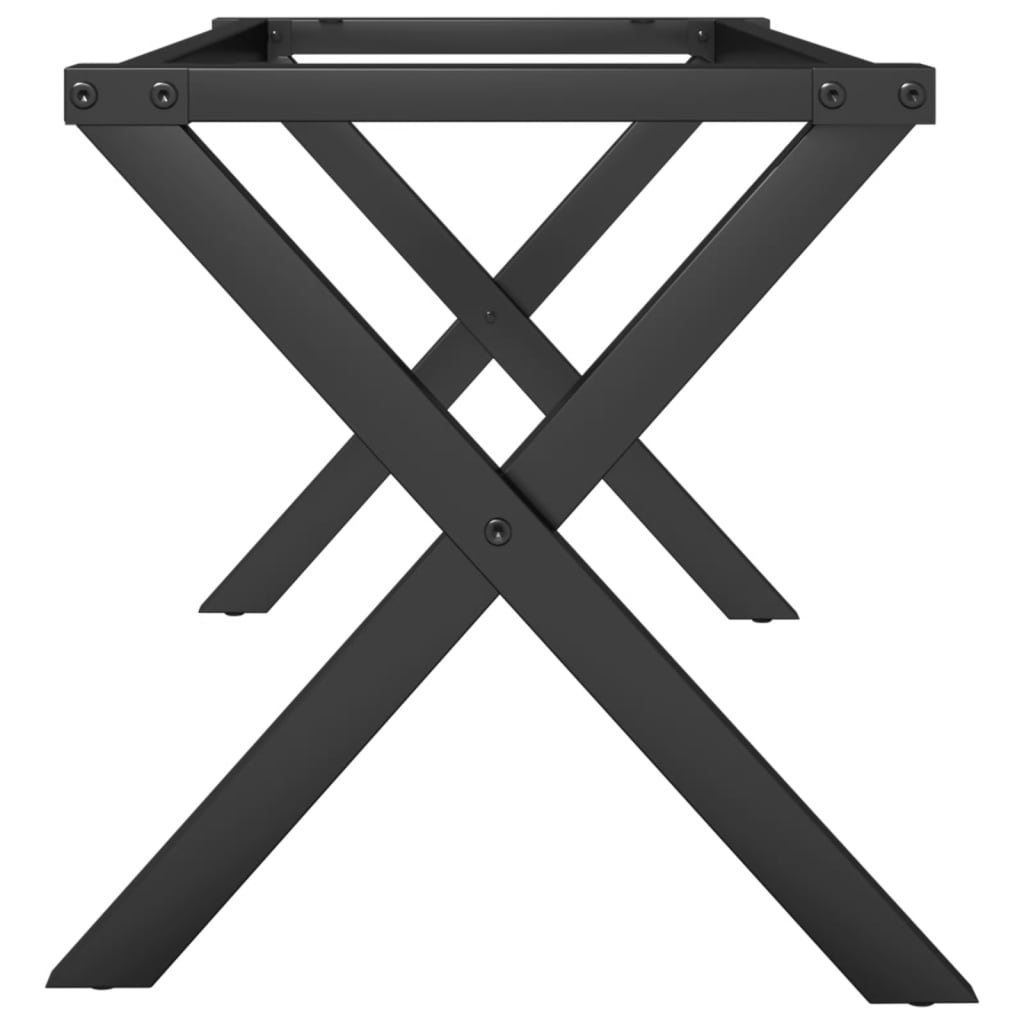 Salontafelpoten X-frame 80x40x43 cm staal is nu te koop bij PeponiXL, paradijselijk wonen!