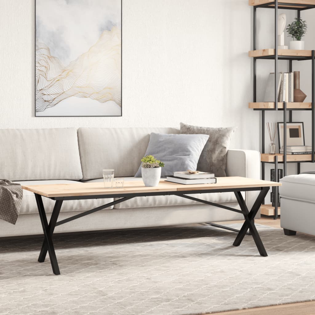 Salontafelpoten X-frame 140x30x43 cm staal is nu te koop bij PeponiXL, paradijselijk wonen!