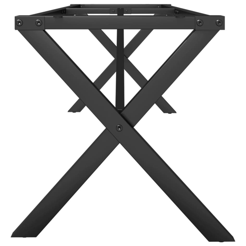 Salontafelpoten X-frame 140x30x43 cm staal is nu te koop bij PeponiXL, paradijselijk wonen!