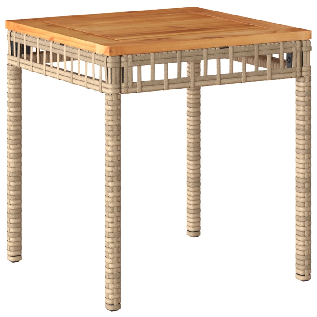 3-delige Bistroset en kussens poly rattan en hout gemengd beige is nu te koop bij PeponiXL, paradijselijk wonen!