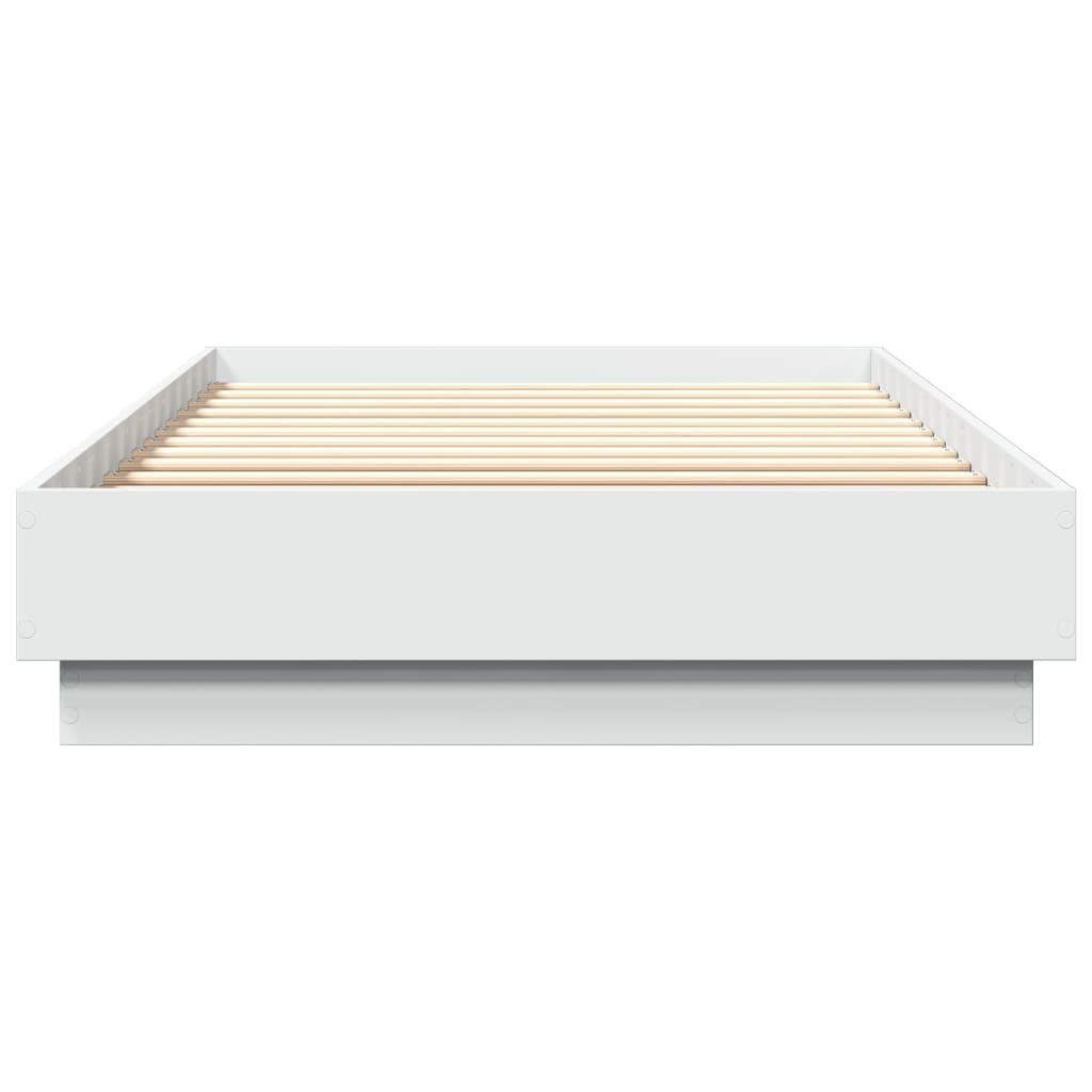 Bedframe met LED-verlichting wit 100x200 cm is nu te koop bij PeponiXL, paradijselijk wonen!
