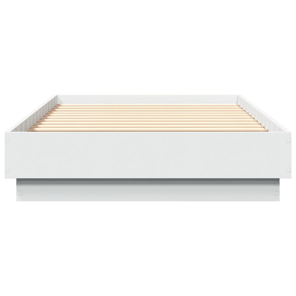 Bedframe met LED-verlichting wit 75x190 cm is nu te koop bij PeponiXL, paradijselijk wonen!