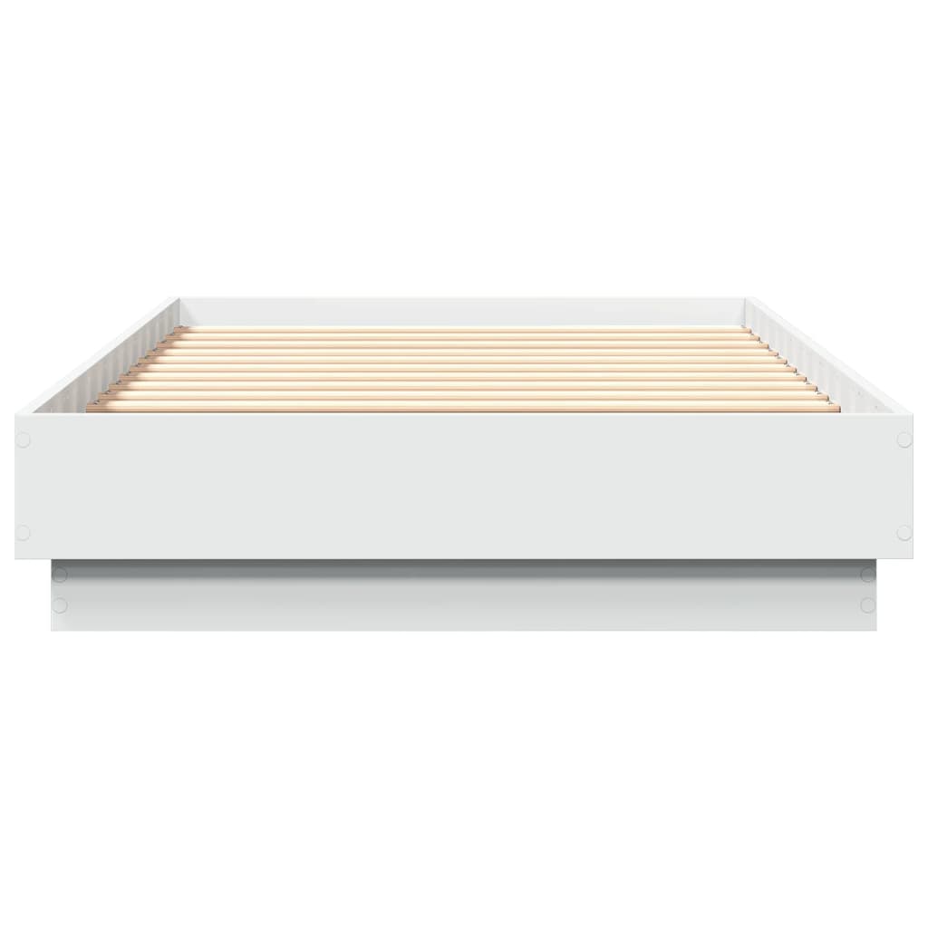 Bedframe bewerkt hout wit 75x190 cm is nu te koop bij PeponiXL, paradijselijk wonen!