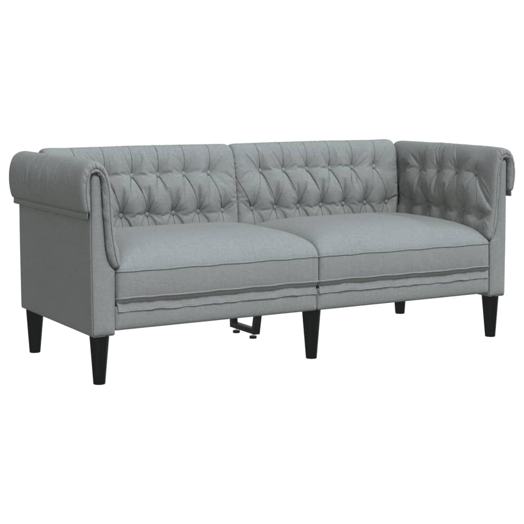 3-delige Loungeset stof lichtgrijs is nu te koop bij PeponiXL, paradijselijk wonen!