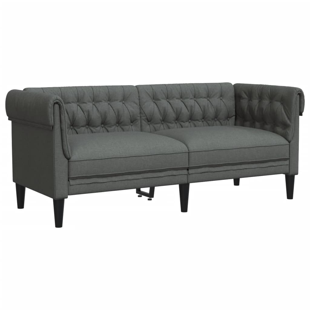3-delige Loungeset stof donkergrijs is nu te koop bij PeponiXL, paradijselijk wonen!