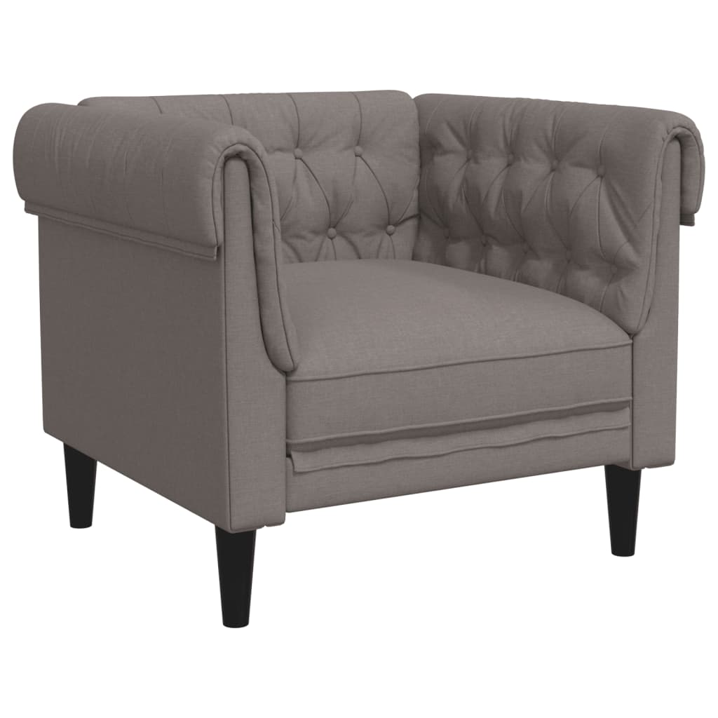 3-delige Loungeset stof taupe is nu te koop bij PeponiXL, paradijselijk wonen!