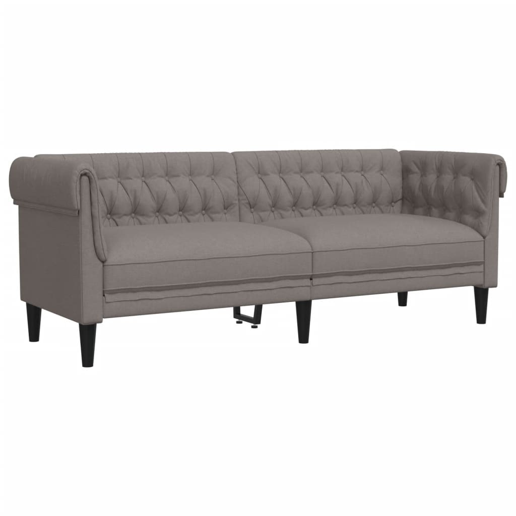 3-delige Loungeset stof taupe is nu te koop bij PeponiXL, paradijselijk wonen!