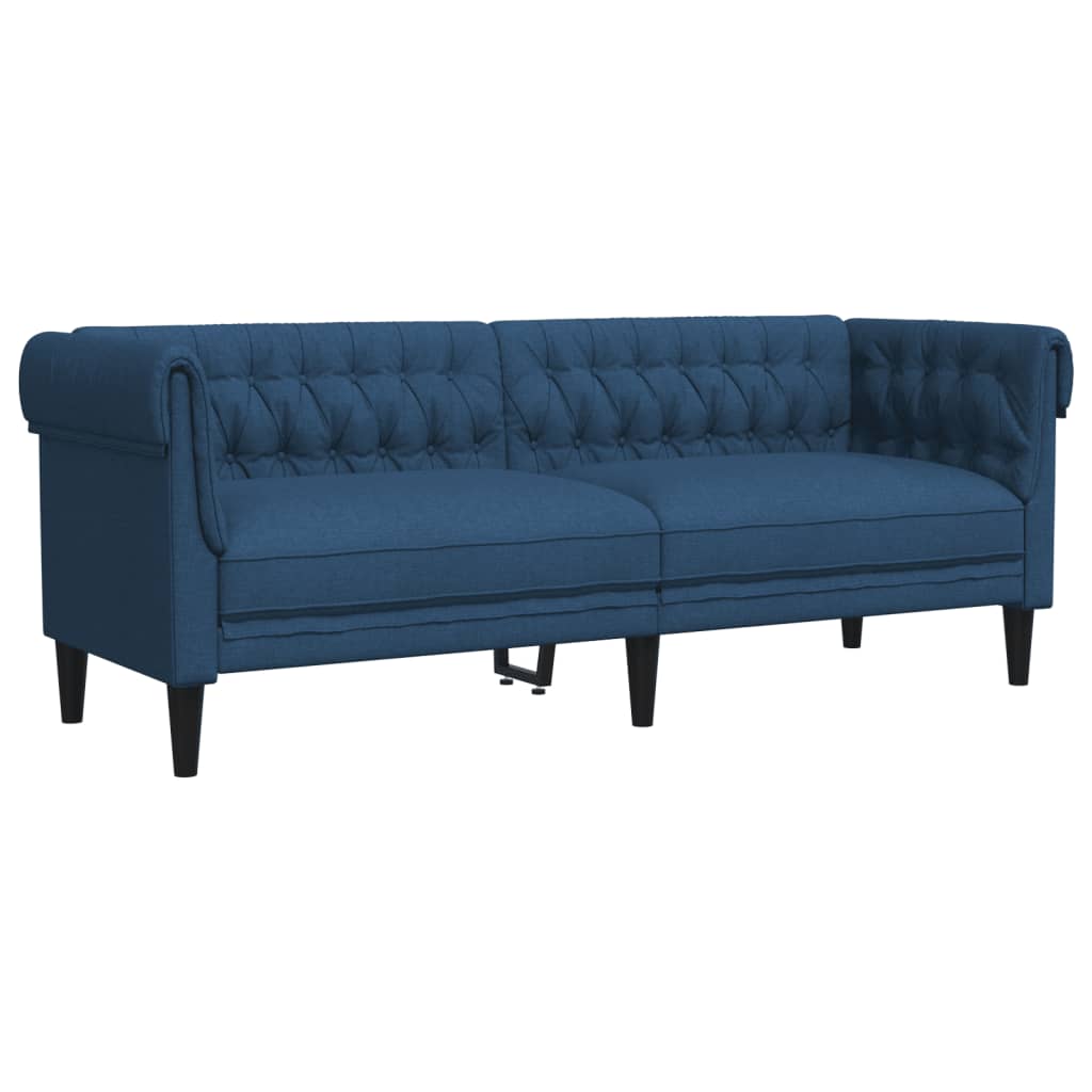 3-delige Loungeset stof blauw is nu te koop bij PeponiXL, paradijselijk wonen!