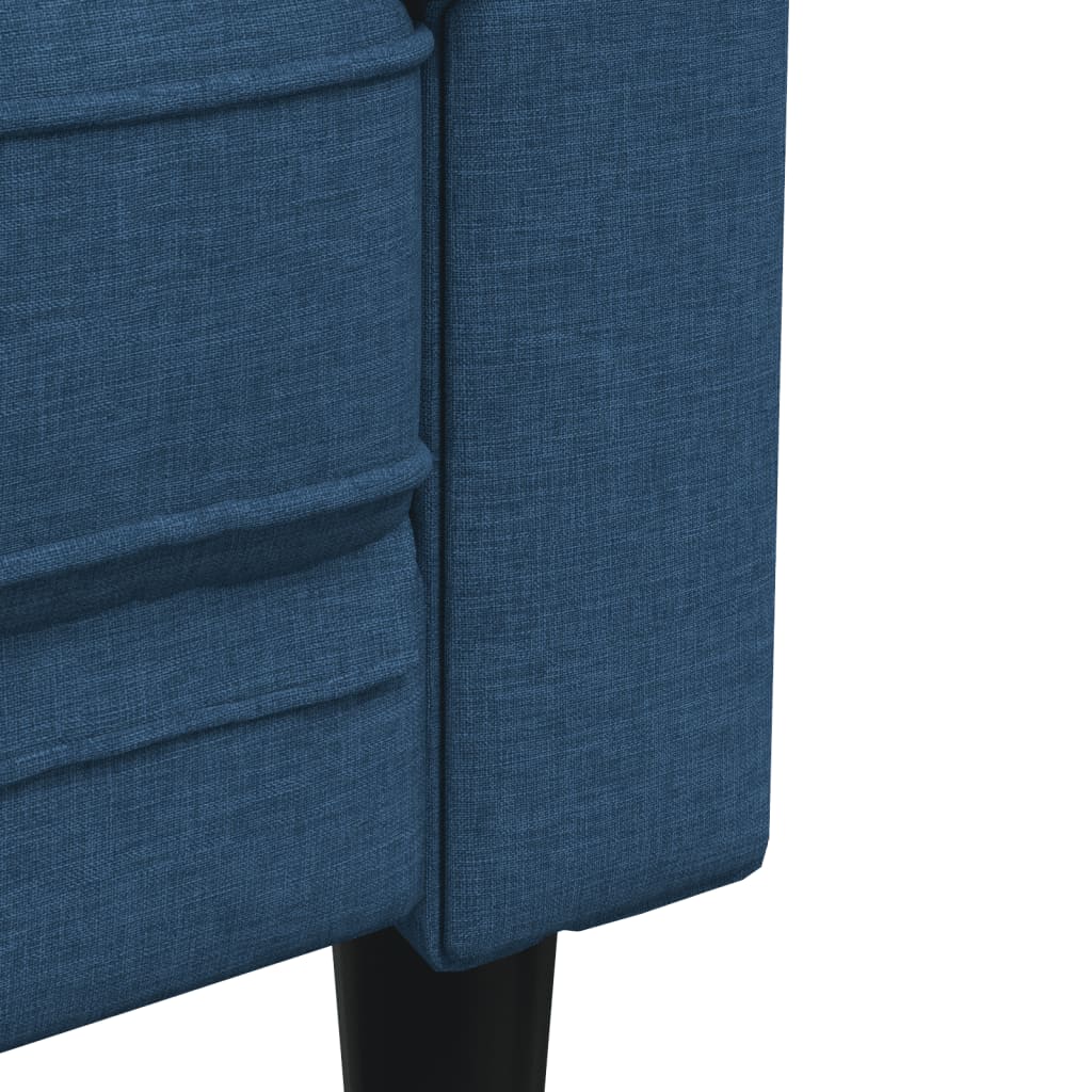 3-delige Loungeset stof blauw is nu te koop bij PeponiXL, paradijselijk wonen!
