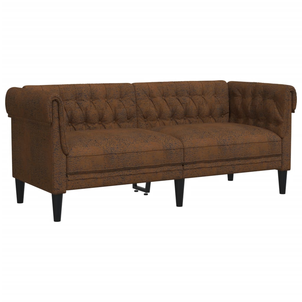 3-delige Loungeset stof bruin is nu te koop bij PeponiXL, paradijselijk wonen!