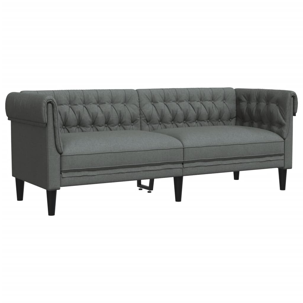 2-delige Loungeset stof donkergrijs is nu te koop bij PeponiXL, paradijselijk wonen!