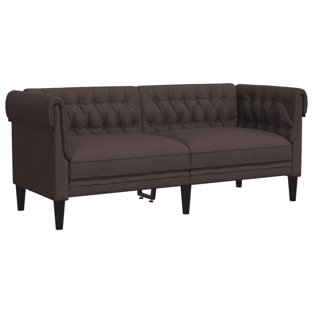 2-delige Loungeset stof donkerbruin is nu te koop bij PeponiXL, paradijselijk wonen!
