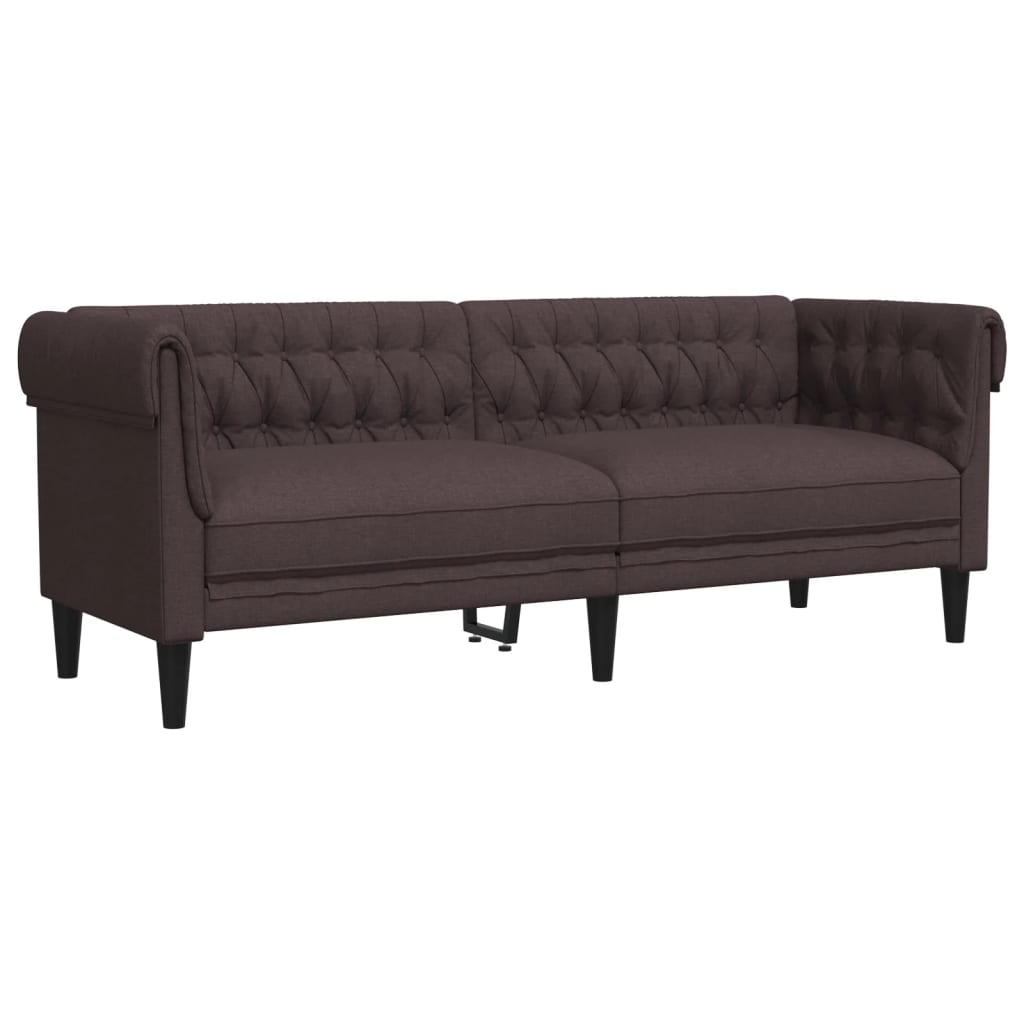 2-delige Loungeset stof donkerbruin is nu te koop bij PeponiXL, paradijselijk wonen!