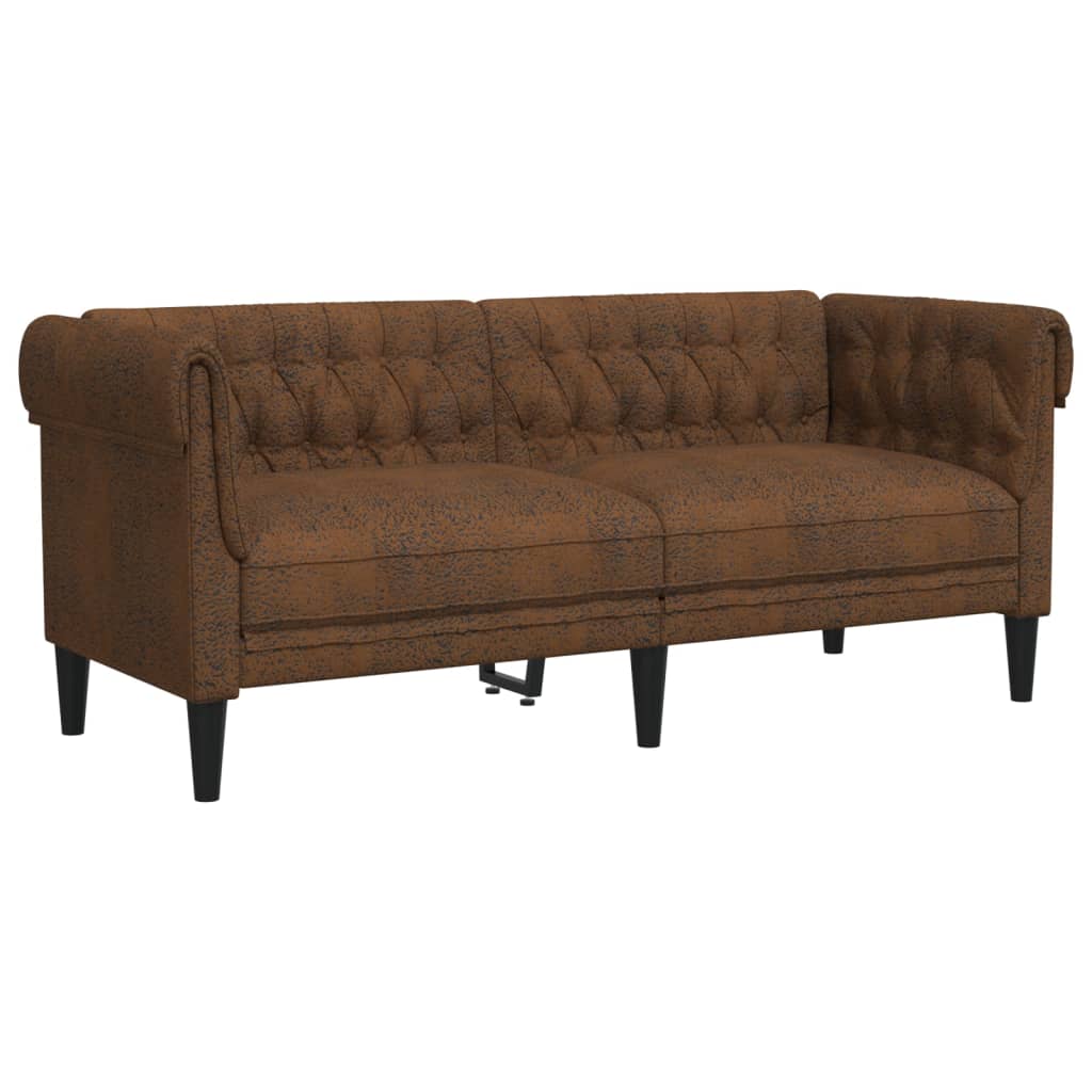 2-delige Loungeset stof bruin is nu te koop bij PeponiXL, paradijselijk wonen!